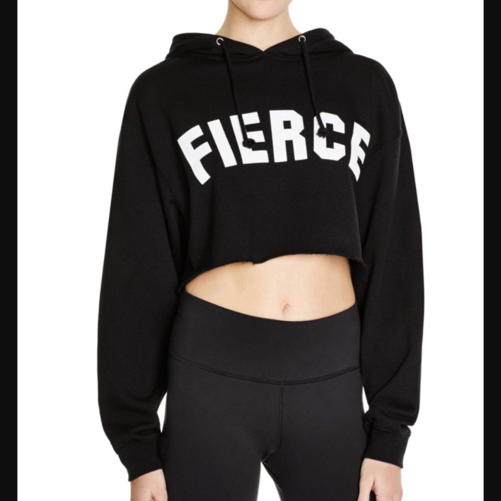 Stylestalker Fierce Cropped Hooded Sweatshirt